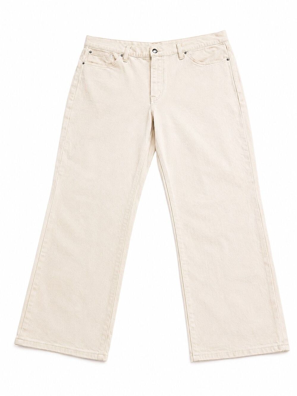 Madewell Women’s The Jules Slim Straight Denim Jeans Cream Size 32